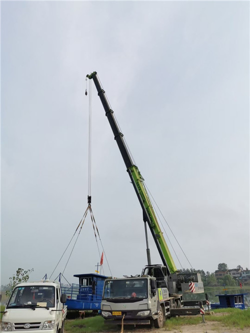 泌阳县桥梁建设吊装案例